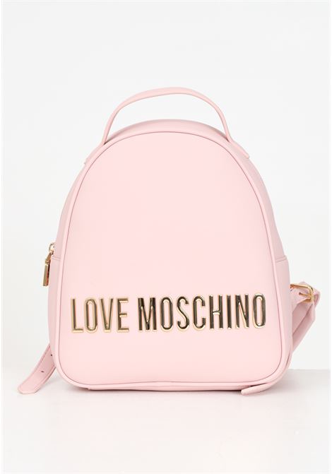 Zaino rosa da donna con logo metallico LOVE MOSCHINO | JC4197PP1LKD0600
